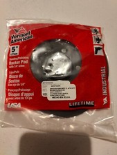 NEW VERMONT AMERICAN 16986 5" BACKING PAD DRILL MOUNT 1/4 ARBOR FLEXIBLE 6990790