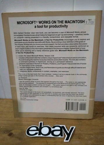 ¡Solo funciona en el libro Macintosh retro vintage de Microsoft! Apple 1991 raro genial - Imagen 3 de 4