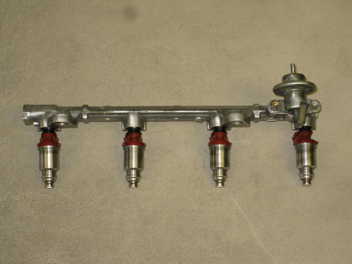 1994-1997 Toyota Celica Corolla Prizm 1.8L 4 Fuel Injectors & Rail