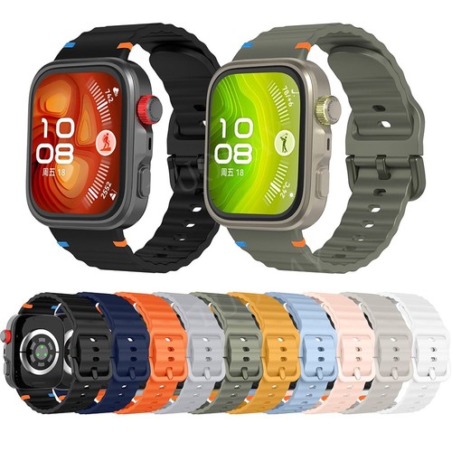 Silicone Wrist Strap For Huawei Watch Fit 3 Fit 4 4 Pro Smartwatch Band Bracelet - Picture 2 of 60
