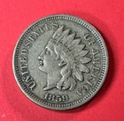 1859 Indian Head Cent Penny 1c Choice XF Extra Fine ++ Tougher Date