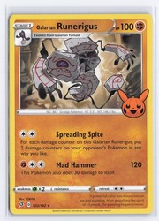 Galarian Runerigus 102/192 Trick or Trade BOOster 2023 Rare