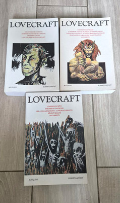 Lovecraft Gesamtwerke Bücher Robert Laffont 3 Bände Fantasy Horror