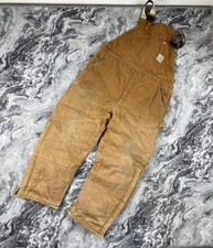 Vintage Carhartt Overalls Double Knee Carpenter 00s Men Size 38 X 30