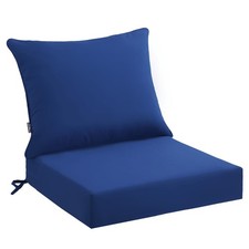 PatioGlow Outdoor Seat Cushion Set 22 x 22 x 4 Inch, 22 x 22 Blue