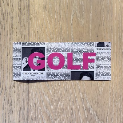 GOLF WANG x A24 MARTY SUPREME BOX LOGO ZEITUNGSAUFKLEBER