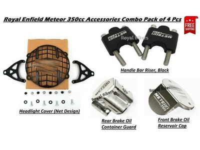 Royal Enfield Meteor 350 Combo 4er Pack - Hochwertiges Teile & Zubehör Set