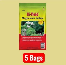 5 Bags - HI-YIELD MAGNESIUM SULFATE      4LB Bags