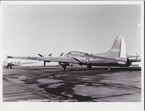 USAF Boeing B-17 / BQ-7 Drone 44-83555 3/4-left view photo 11/16 1956