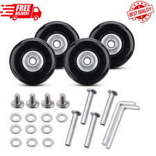 Set of 4 Luggage Suitcase Replacement Wheels Repair kit 50x18mm