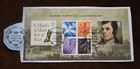 GB 2009 Robert Burns 25th Anniversary m/s, On Piece, Used, ex FDC