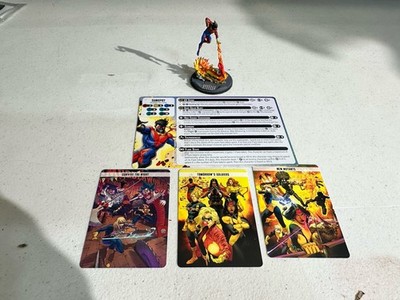 Marvel Crisis Protocol Sunspot Painted With Character & Tactic Cards