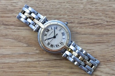 Vintage Cartier Panthere Vendome, Quartz, Two Tone Gold & Steel, New Battery