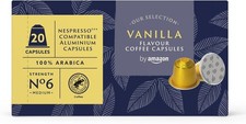 Vanilla Flavoured Aluminium Coffee Capsules, Nespresso Compatible, 20 Count 0.26 per lighter