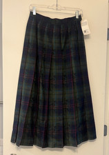Pendleton New w/ Tags Signature Tartan Wool Skirt Made in USA Plaid Women Size 8