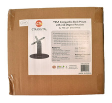 CTA Digital Desk Mount Black w 360  Rotation ADD-USGTBP Compatible With VESA