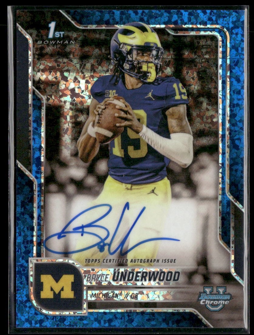 2025 Bowman U Chrome Blue Auto Bryce Underwood BCA-BUN