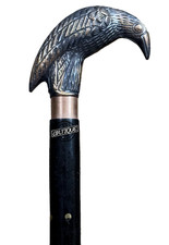 Antique Style Walking Stick Cane For Men Beautiful Raven/Bird Handle Unique Gift