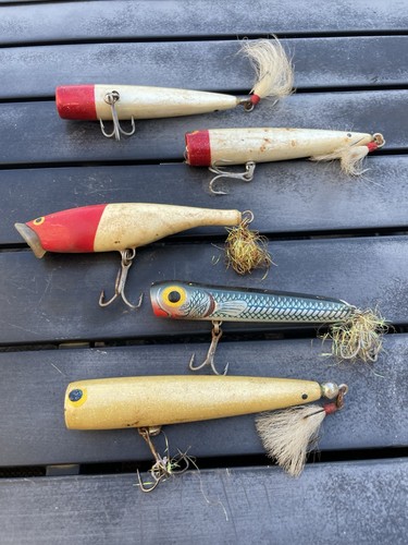 Lot De Poppers Vintage Pour Pêche à La Mouche - Lot #10262 - État D'usage