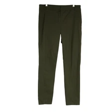VERONICA BEARD - WOMEN'S 8 - OLIVE GREEN COTTON BLEND CASUAL PANTS