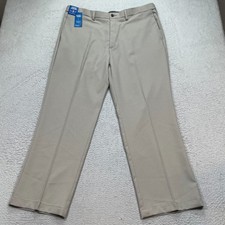 HAGGAR Men COOL RIGHT PERFORMANCE FLEX STRAIGHT-FIT DRESS PANTS 40x30