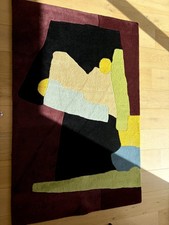 ARCHIVE COLD PICNIC WOOL RUG - ABSTRACT PATTERN, HAND TUFTED, BEAUTIFUL QUALITY.
