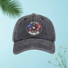 250 Years 1776-2026 Eagle Flag Baseball Cap, Unisex Patriotic Hat