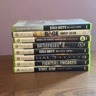 Microsoft Xbox 360 Video Game Lot 8 Black Ops Halo Reach Battlefield Good