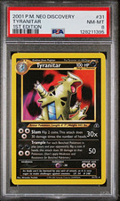Tyranitar 31/75 1st Edition Non-Holo Neo Discovery 2001 Pokemon PSA 8 on eBay