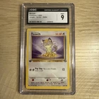 1999 Pokemon Jungle Meowth 56/64 CGC 9 Mint Graded Card #52 Level 15