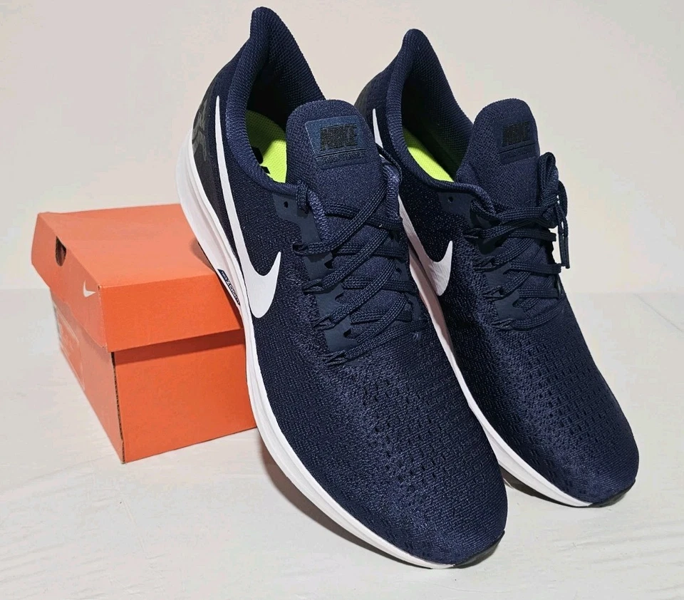 NIKE AIR ZOOM PEGASUS 35 TB A03905 401 SZ 15  NAVY/WHITE/BLACK - Image 3 of 4