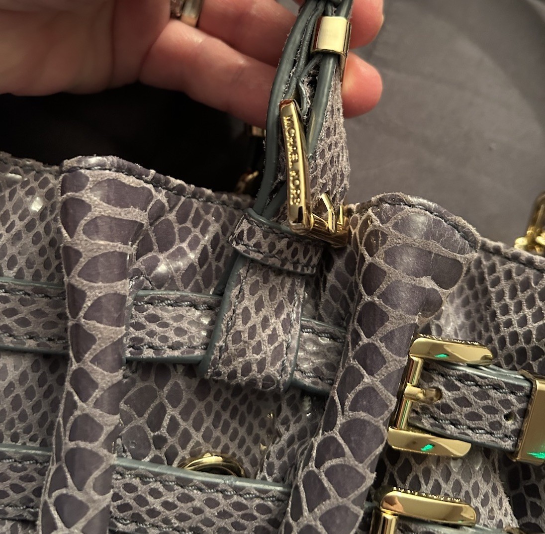 MICHAEL KORS PYTHON  CONVERTIBLE SHOULDER BAG - E… - image 5