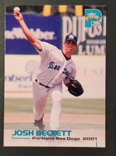 2001 Grandstand Portland Sea Dogs Josh Beckett MILB
