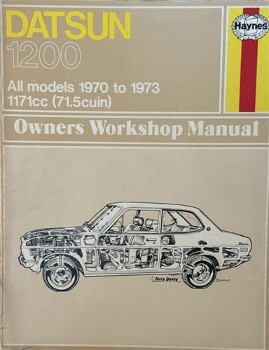1970-1973 Datsun 1200 Haynes Besitzer Werkstatthandbuch Reparatur Service Buch-image
