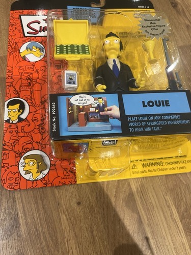 THE SIMPSONS SERIES 14 LOUIE WOS PLAYMATES INTERACTIVE FIGURE - Picture 3 of 13