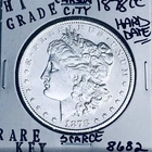 1878 CC MORGAN SILVER DOLLAR HI GRADE GENUINE U.S. MINT RARE KEY COIN 8682