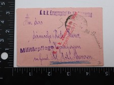 Austria WWI KUK Kriegshospital VI Simmering Cover Danish Red Cross