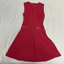 Tommy Hilfiger sleeveless fit and flare red dress size 4