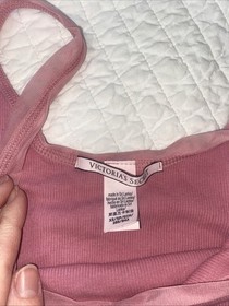 Lot Of 7 Victoria&rsquo;s Secret Lounge Sleep Tanks Camis XS S Black Pink White Ribbed