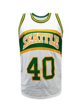 Shawn Kemp Basketball Jersey White/Black/Red ALL SIZES