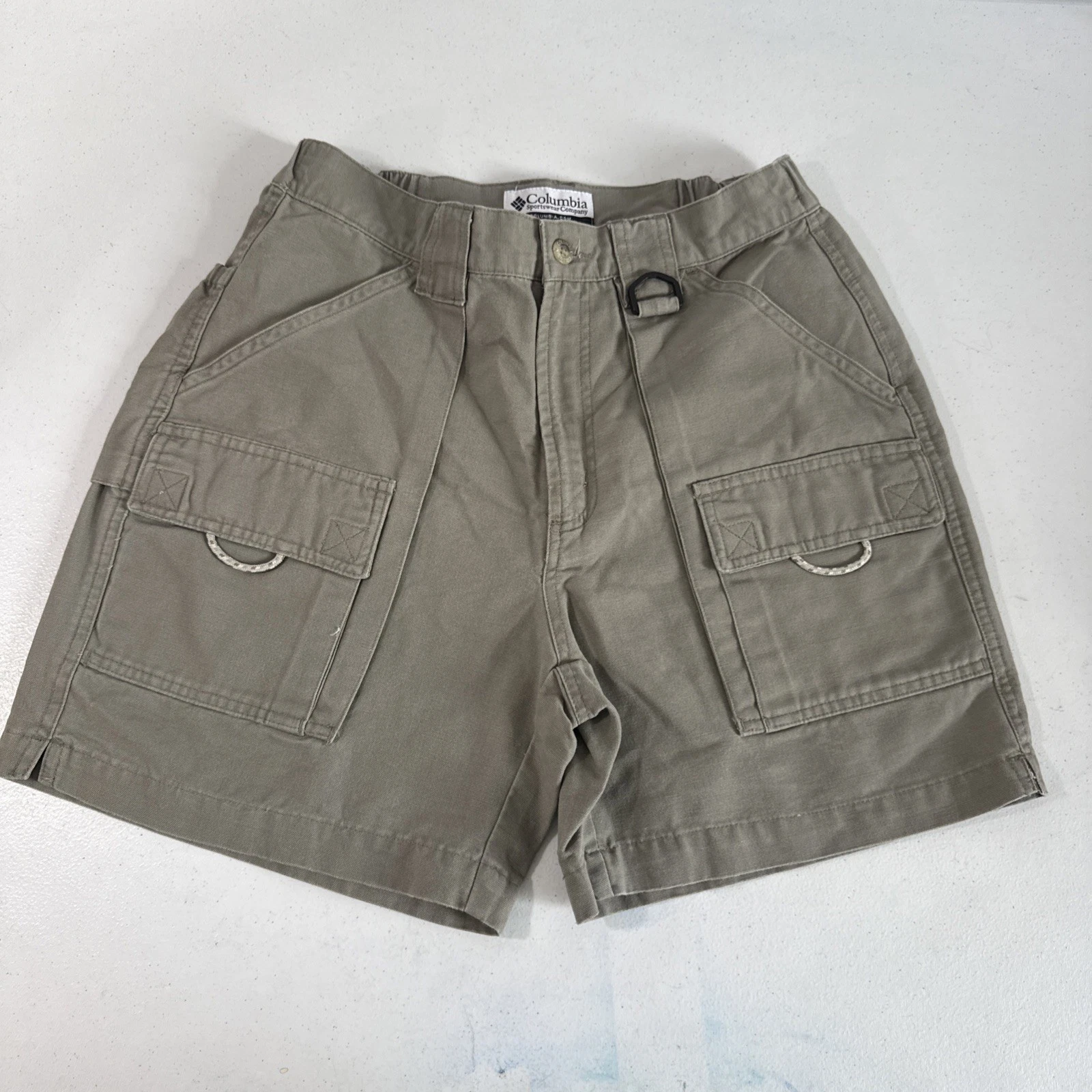 Columbia Shorts Womens S Green Chino Beach Cargo Outdoor Hiking Skater Y2K 90s