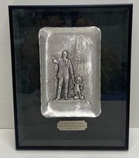 Walt and Mickey 1993 Plaque Mickey's World Wide Kids Part Disneyland Celebration