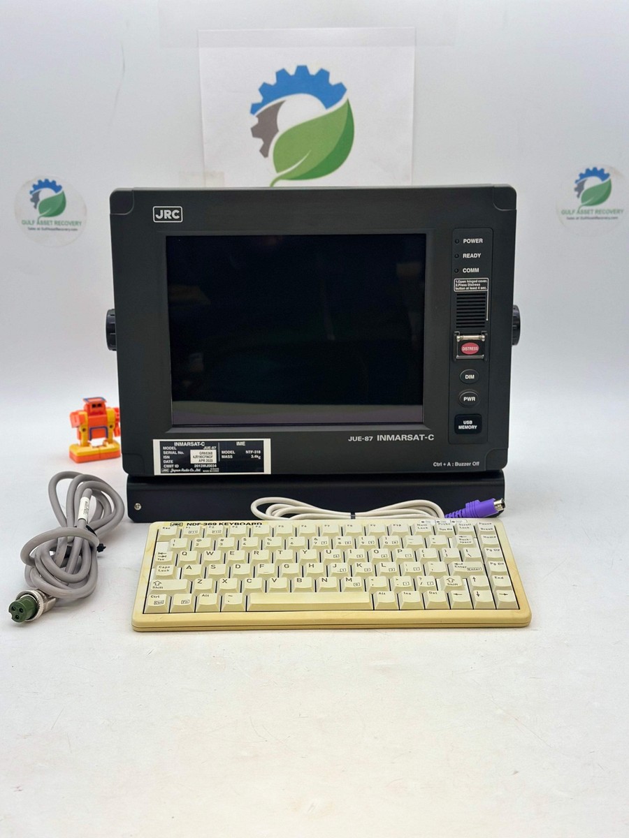 JRC NTF-318 JUE-87 IME Inmarsat-C System w/ JB1, Keyboard, Misc
