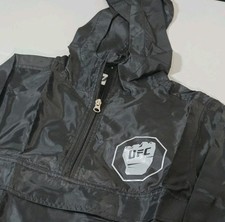 UFC Youth Size Small Black Packable Jacket Windbreaker