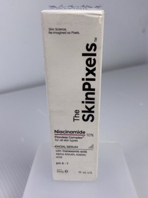 New Skinpixels Niacinamide 10% Flawless Complex Facial Serum Tranexamic Acid 1oz