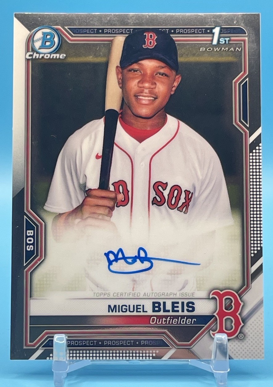 2021 Bowman Chrome Miguel Bleis 1st Bowman Auto RC #CPA-MBL