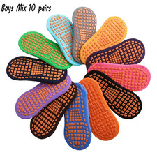 10 Pairs Kids Adults Anti-Slip Socks Parent-Child Trampoline Sock Cotton Childre