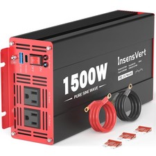 1500 Watt Power Inverter DC 12V to AC 110/120V with Dual Outlets RE1500W-12V