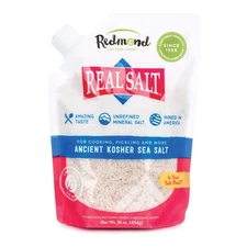Redmond Real Sea Salt - Natural Unrefined Gluten Free 16 Ounce (Pack of 1) 
