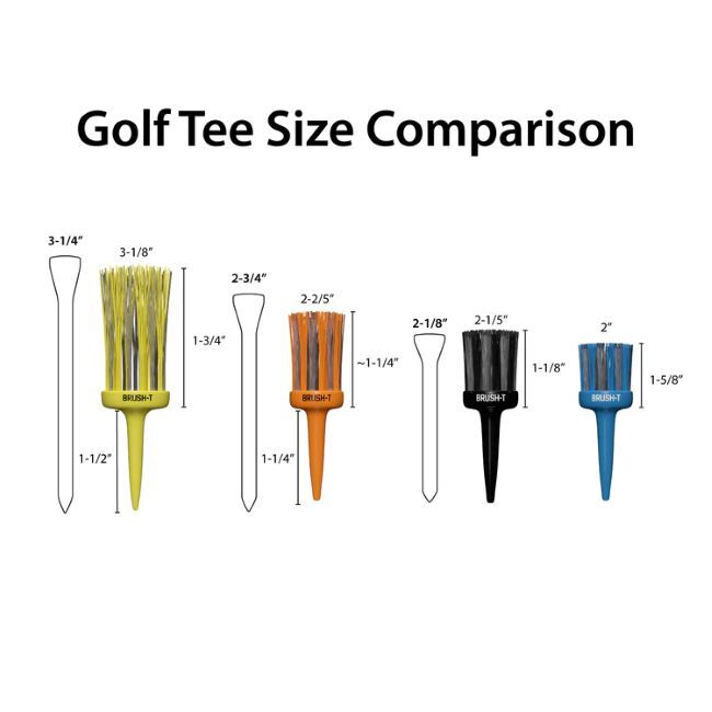 New Brush-T Combo Pack Golf Tees 4-Pack